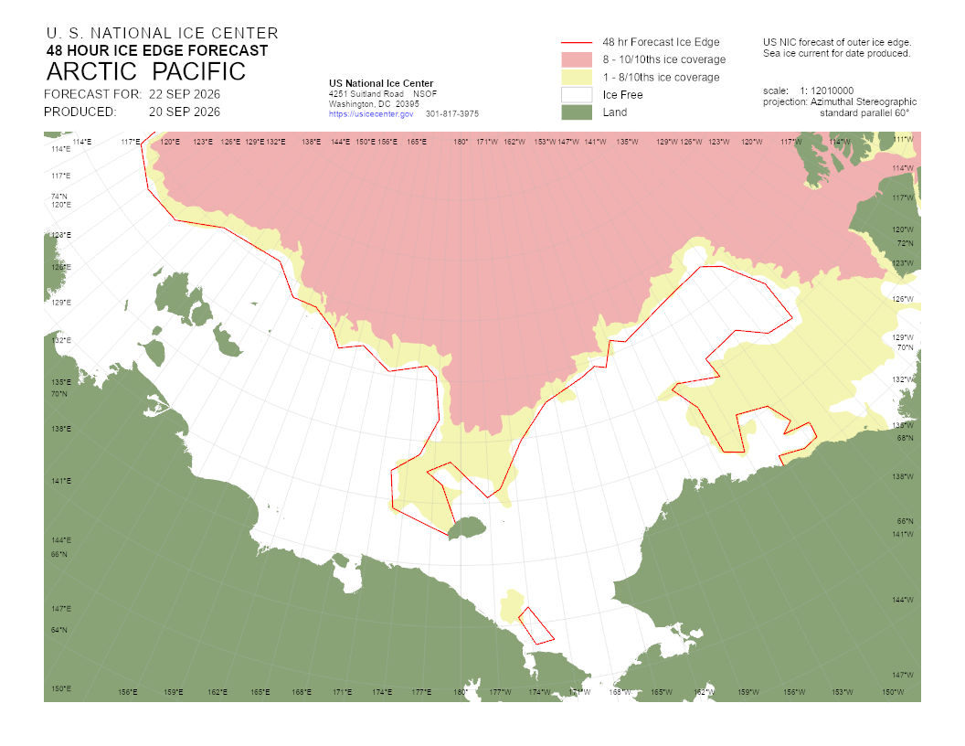 Ice Charts for Alaska Region - Ice Logistics Portal