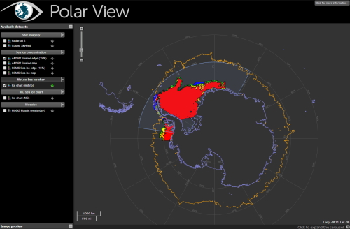 Map view web interface